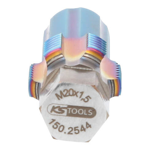 KS Tools Gewindeschneider mit Führungsbolzen für NOX-Sensoren, M20x1,5
