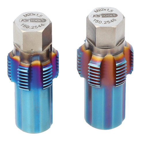 KS Tools Gewindeschneider-Satz mit Führungsbolzen für Sensoren, 2-tlg