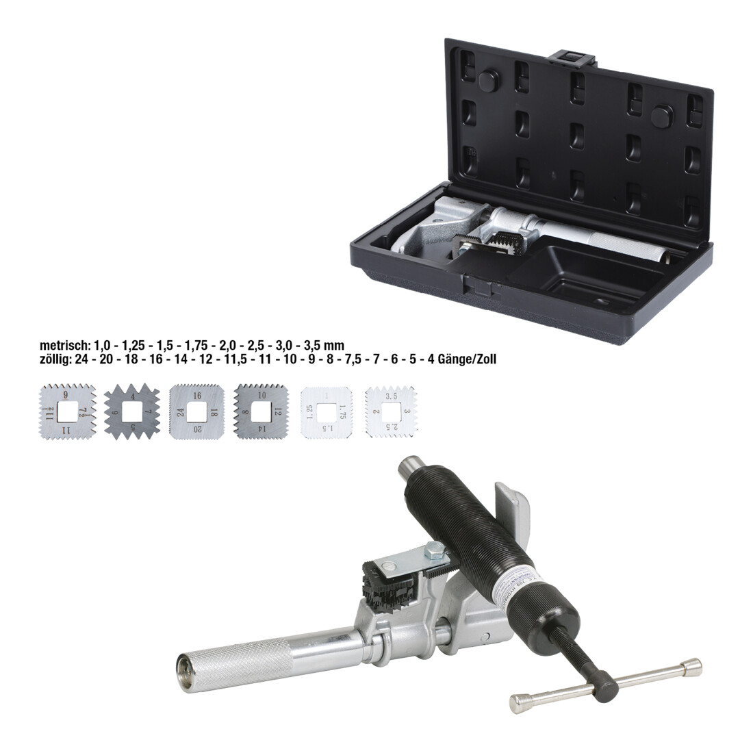 KS Tools Gewindestrehler für Außengewinde, Ø 25-140 mm