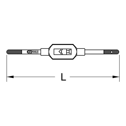 KS Tools Giramaschi regolabile, M1-M8