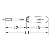 KS Tools Giraviti a inserti/cricco, 12 in 1-5
