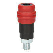 KS Tools Giunto di sicurezza per aria compressa a 2 stadi, 1/4"-4