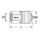 KS Tools Giunto in ottone con filettatura femmina-5