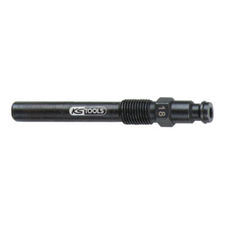 KS Tools gloeiplug adapter, M10x1.0 met buitendraad, lengte 75 mm type 18