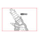 KS Tools gloeiplug dubbele ring ratelsleutel 8x12mm, haaks