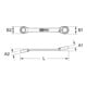 KS Tools gloeiplug dubbele ring ratelsleutel 8x12mm, haaks