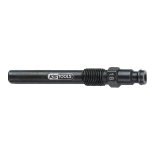 KS Tools Glühkerzen Adapter, M10x1,0 mit Außengewinde, Länge 75 mm Typ 18