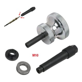 KS Tools Glühkerzen-Schlag-Auszieher-Satz für CDI Motoren, 4-teilig