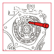 KS Tools GM / Opel / Saab - Motoreinstell-Werkzeug-Satz, 5-teilig 400.0675-4