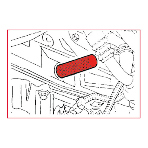KS Tools GM / Opel / Saab - Motoreinstell-Werkzeug-Satz, 5-teilig 400.0675