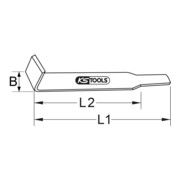 KS Tools Grattoir coudé e mmanché BRONZEplus 380 mm-3