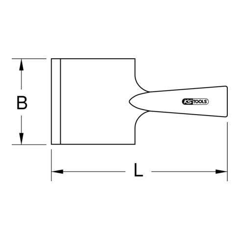 KS Tools Grattoirs à e mmancher BRONZEplus 125 mm