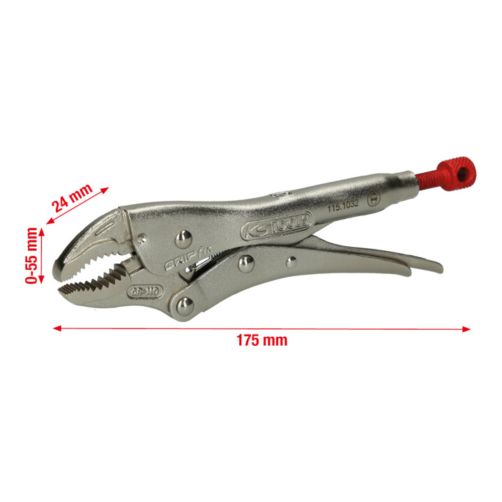 KS Tools griptang, 55mm, 175mm