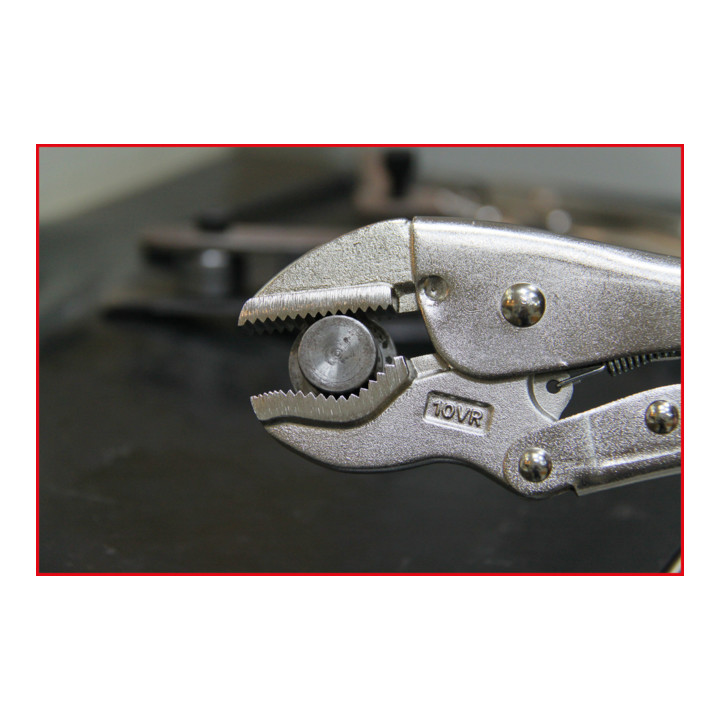 KS Tools Gripzange, V-Backen, 185 mm