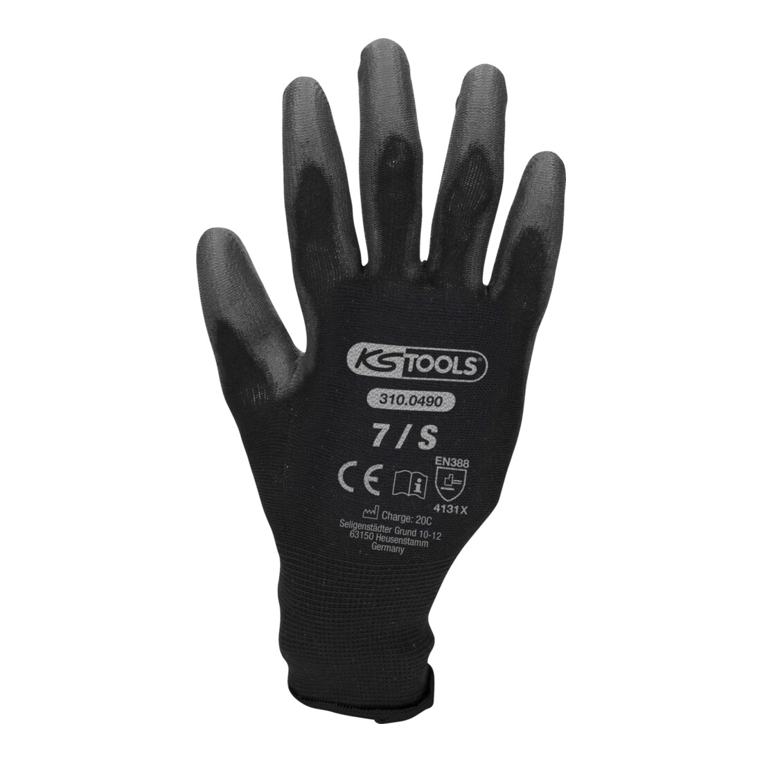 KS Tools Guanti in maglia fine micro neri
