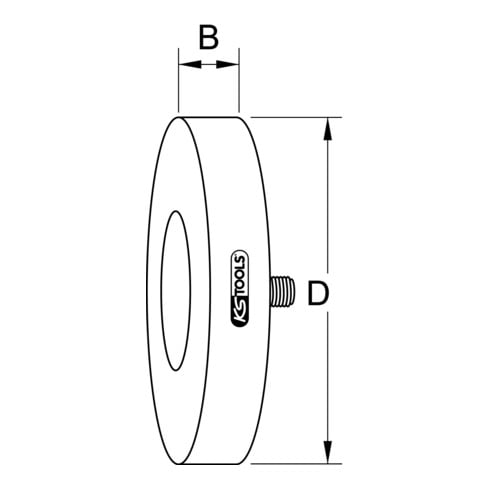 KS Tools Gummi-Radierteller 90mm
