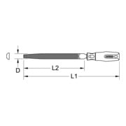 KS Tools Halbrund-Feile, Form E-3