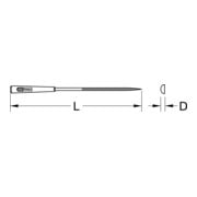 KS Tools Halbrund-Nadelfeile, 5mm-3