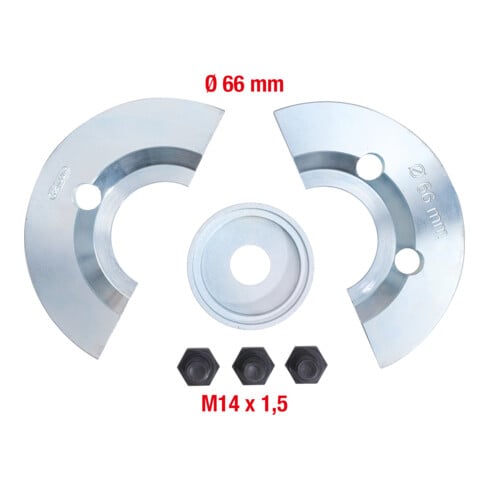 KS Tools Halbschalen-Ergänzungs-Satz 6-teilig für Ø 66 mm