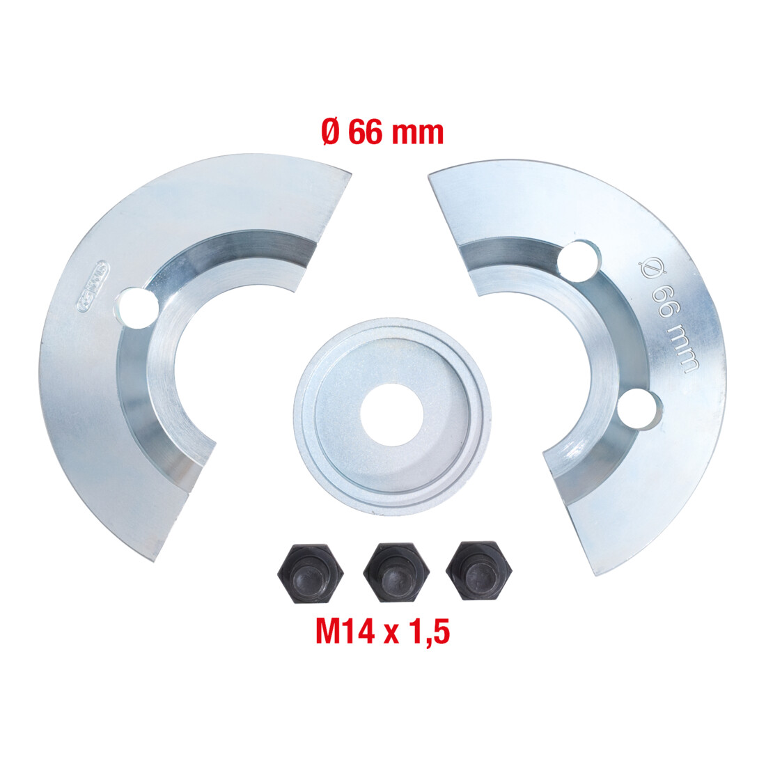 KS Tools Halbschalen-Ergänzungs-Satz 6-teilig für Ø 66 mm