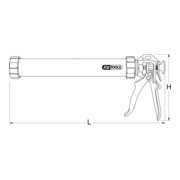 KS Tools handpistool met patroon 600 ml, 480mm-4
