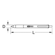 KS Tools Hartmetall-Anreißnadel in Kugelschreiberform, 160mm-3