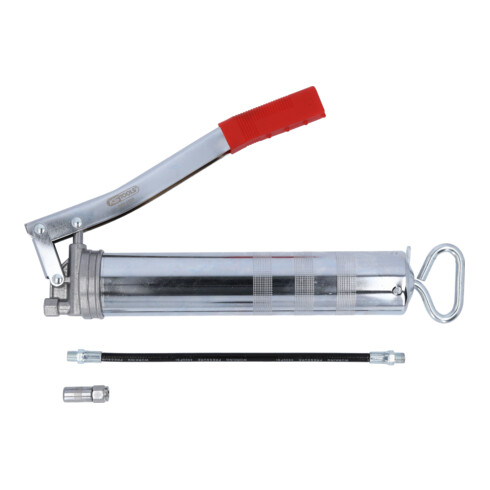 KS Tools Hebel-Fettpresse mit flexiblem Schlauch, 400g