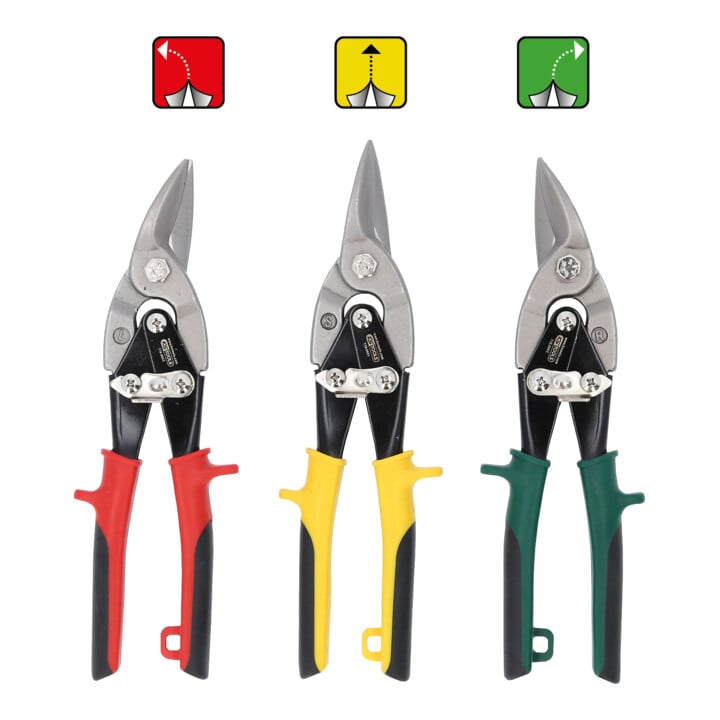 KS Tools hefboom doorslijpschaar set, 3-delig