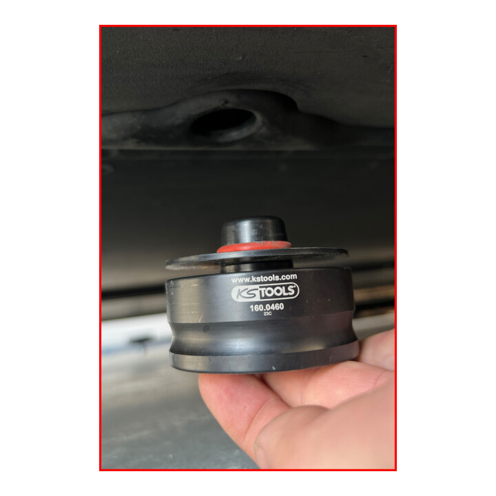 KS Tools Hefbrugopnameset voor Tesla Model 3, S, X, Y, 4-dlg