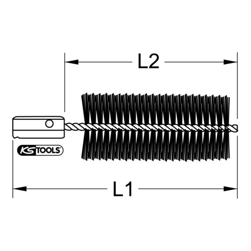 KS Tools Heizkessel-Bürste