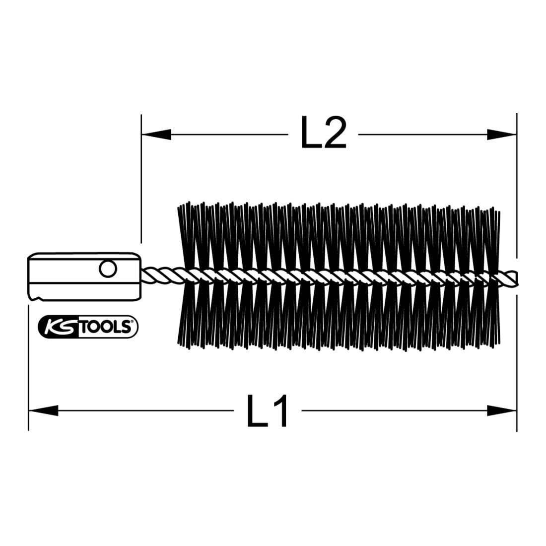 KS Tools Heizkessel-Bürste