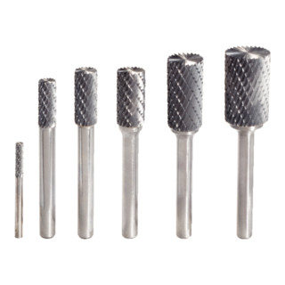 KS Tools HM cilindrische freesstift vorm A met vlakke vertanding