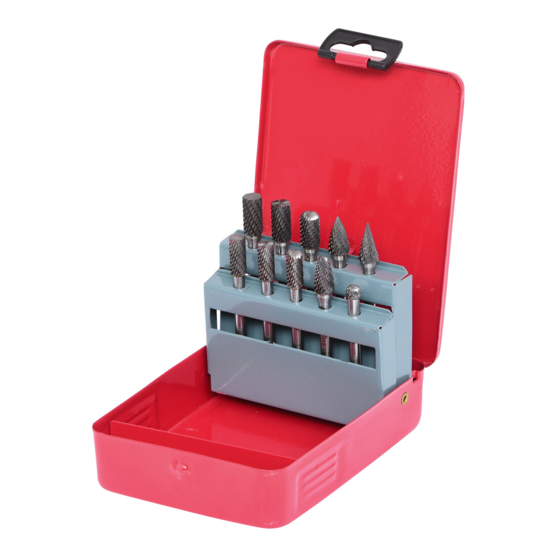 KS Tools HM Frässtift-Satz, Stahlblechkassette, 10-teilig
