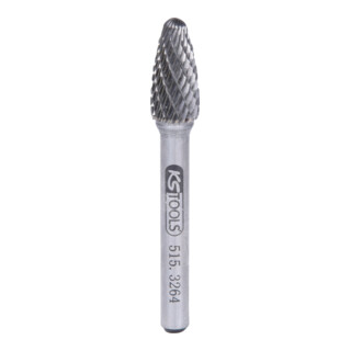 KS Tools HM Rundbogen-Frässtift Form F, 10mm