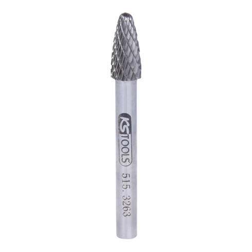 KS Tools HM Rundbogen-Frässtift Form F, 8mm