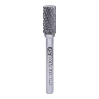 KS Tools HM Zylinder-Frässtift Form A ohne Stirnverzahnung, 10mm