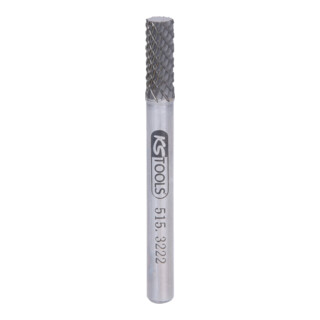 KS Tools HM Zylinder-Frässtift Form A ohne Stirnverzahnung, 6mm