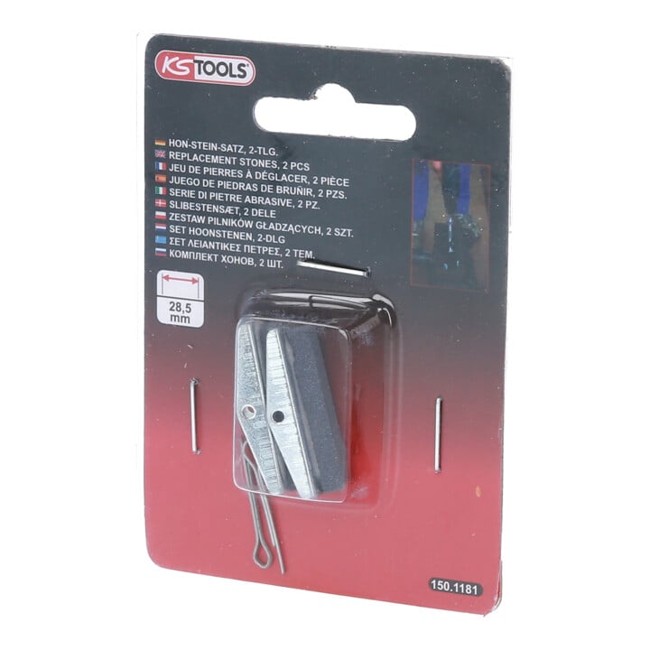 KS Tools hoonsteenset, lengte: 28,8 mm, voor 150.1180, 2-delig