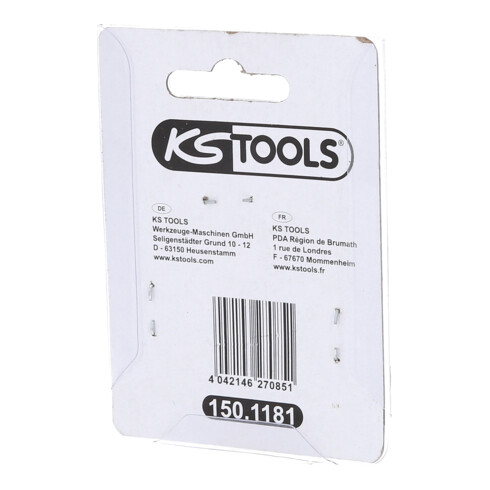 KS Tools hoonsteenset, lengte: 28,8 mm, voor 150.1180, 2-delig