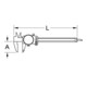 KS Tools Horloge schuifmaat, meetnauwkeurigheid +/-0.02-5