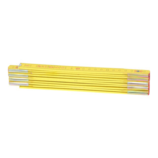 KS Tools houten duimstok, geel, 2m