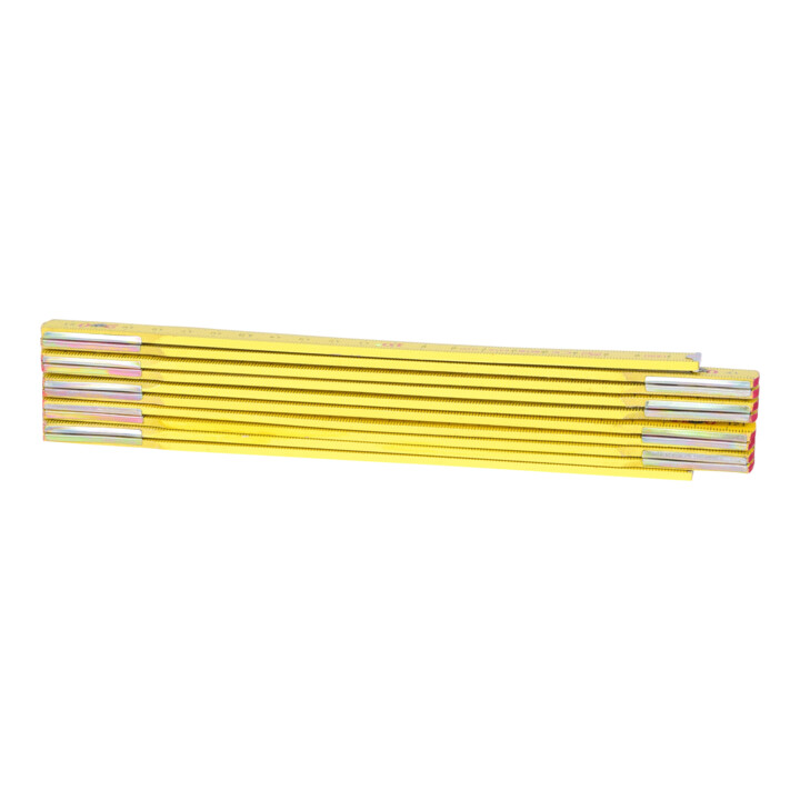 KS Tools houten duimstok, geel, 2m