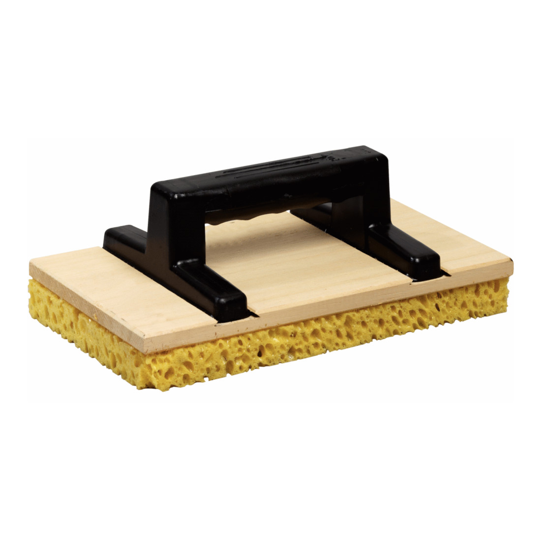 KS Tools houten wrijfplank, rechthoekig met spons, 140x250mm