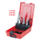 KS Tools HSS Co 5 Stufenbohrer-Satz, Kunststoffkassette 3-teilig