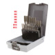 KS Tools HSS CO Handgewindebohrer-Satz M, Kunststoffkassette 21-teiligM3-M12