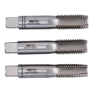KS Tools HSS CO Handgewindebohrer-Satz M, M18x2,5, 3-teilig