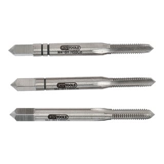 KS Tools HSS CO Handgewindebohrer-Satz M, M3x0,5, 3-teilig