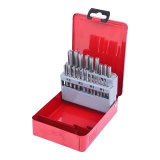 KS Tools HSS CO handtapenset M, plaatstalen koker 21 delig M3-M12