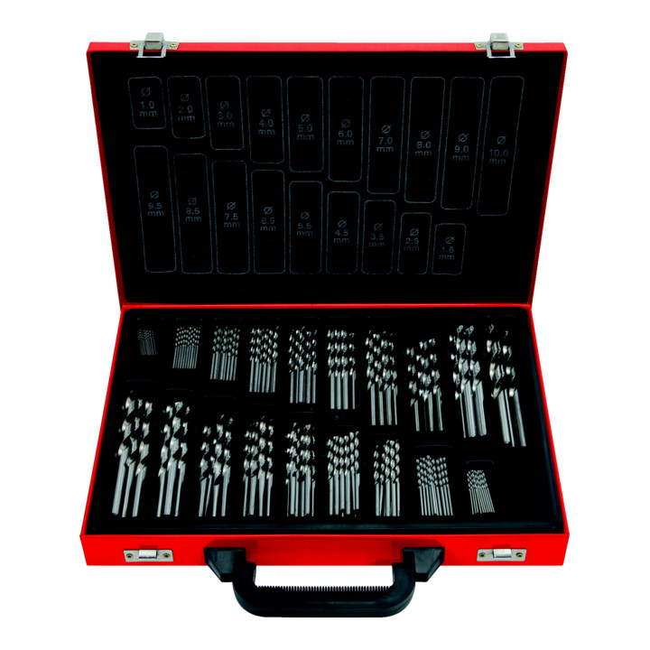 KS Tools HSS-G Co 5 Spiralbohrer-Satz, 170-teilig, 1-10mm