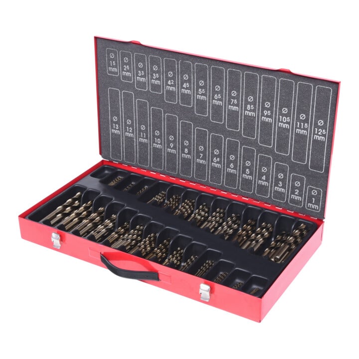 KS Tools HSS-G Co 5 Spiralbohrer-Satz, 230-teilig, 1-13mm